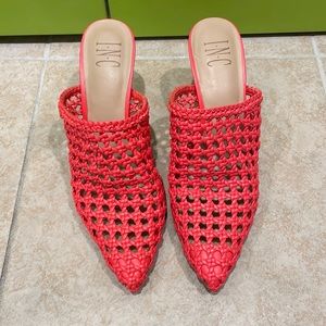 INC Celestia Woven Mules